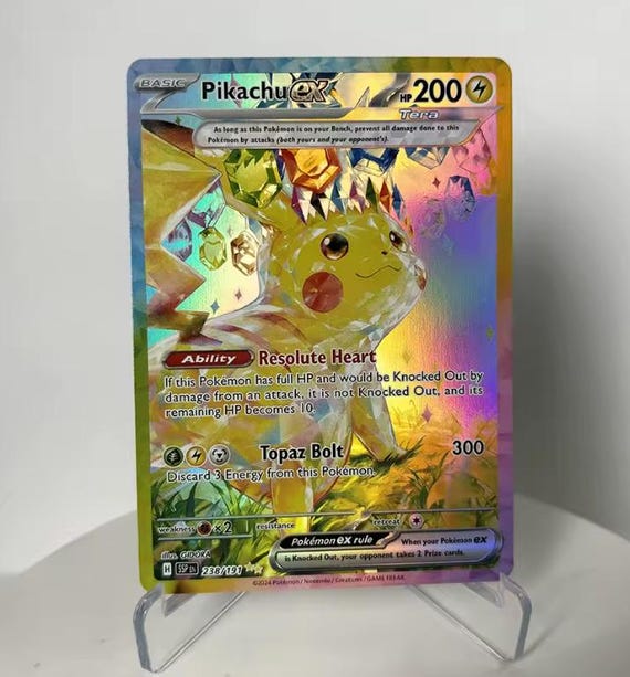 Pokémon Card – Pikachu EX 238/191 – Surging Sparks – English