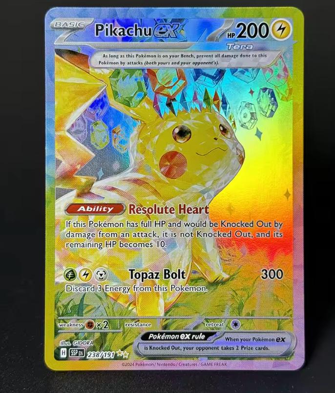 Pokémon Card – Pikachu EX 238/191 – Surging Sparks – English