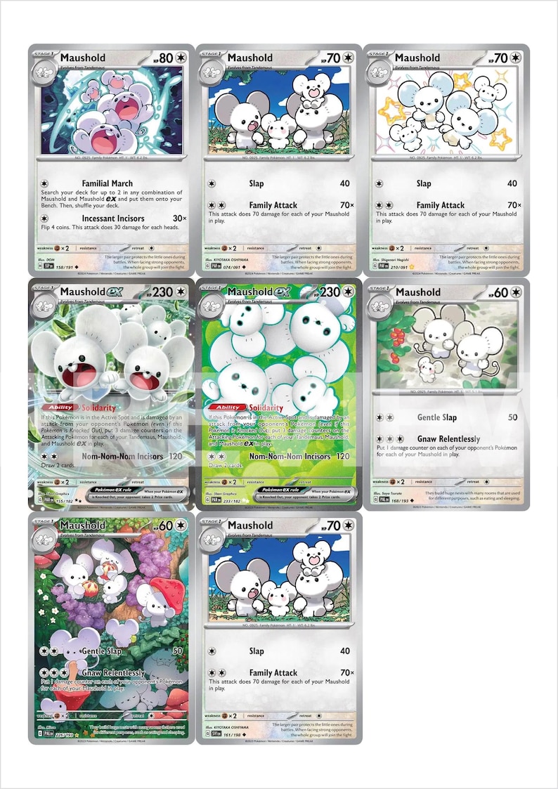 Famignol Pages Binder Master Set PDF Utskrivbar | Pokémon TCG Pages Placeholder | Famignol Complete Collection Pärminlägg bild 7