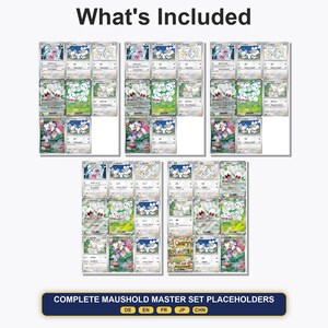 Famignol Pages Binder Master Set PDF Utskrivbar | Pokémon TCG Pages Placeholder | Famignol Complete Collection Pärminlägg bild 2