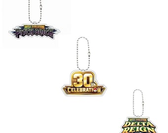 Pokémon Keychain | TCG Set Logo (Pitch Black, 30th, Delta Reign) – Binder & Collector Accessory
