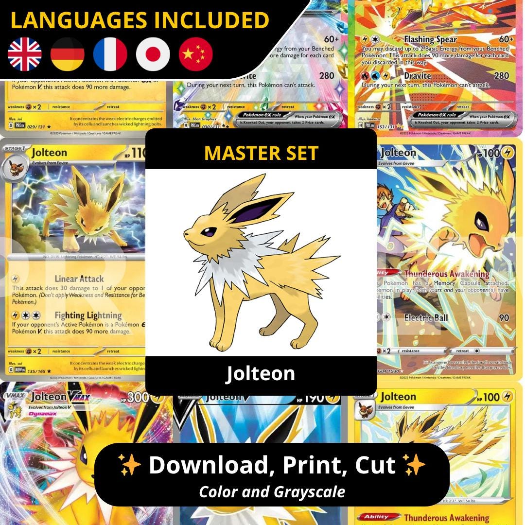 jolteon card binder Jolteon Binder (Accessories) – PokePort Cards main image 1