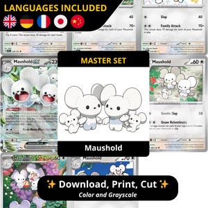 Famignol Pages Binder Master Set PDF Utskrivbar | Pokémon TCG Pages Placeholder | Famignol Complete Collection Pärminlägg bild 1