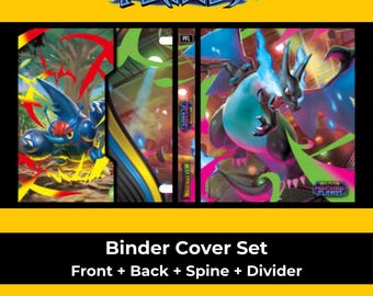 ポケモンカードゲーム 幻炎バインダーカバー＆背表紙ラベル | デジタルダウンロード | メガ進化セット