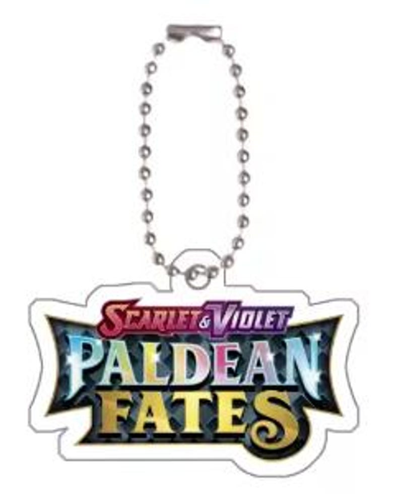 Keychains Scarlet Pokémon Keychain | TCG Set Logo (scarlet Violet, Paldea Evolved, 151 ...