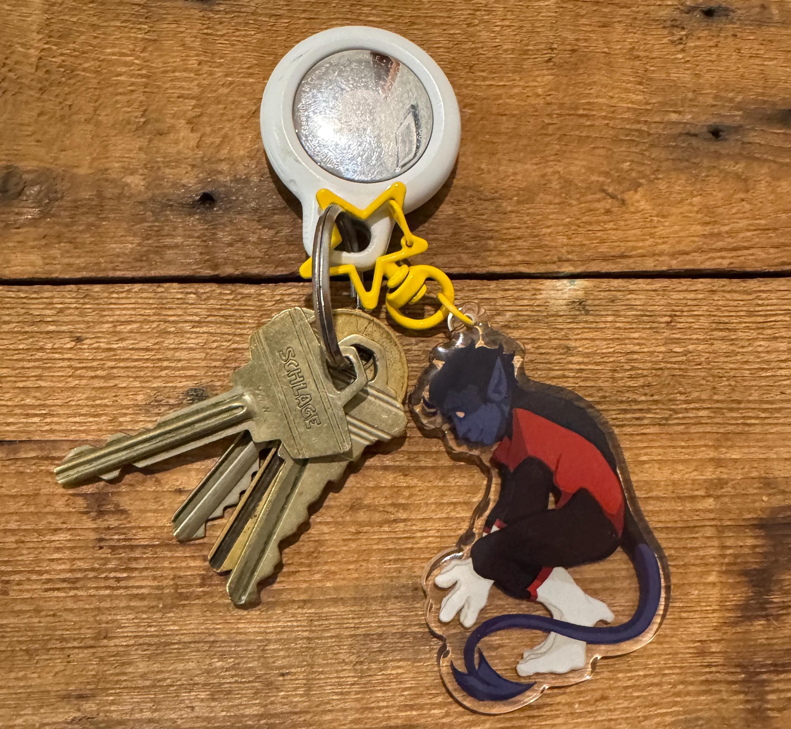 ナグァールキーホルダー Nightcrawler Keychain – Original Marvel-inspired Artwork – Hand