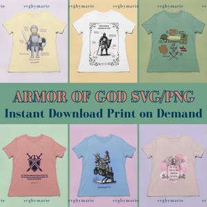 Rüstung Gottes svg christliche svg Dateien für Cricut sofortiger Download druckbare Jesus png Gott svg Glaube über Angst Sublimation Design Clipart