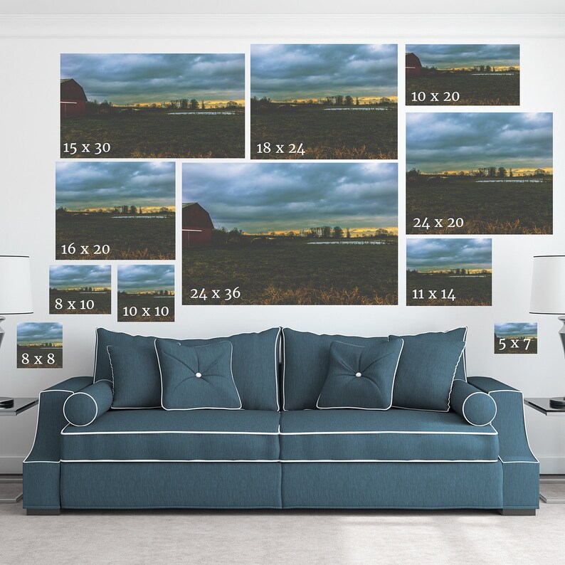 farm landscape Hunger Strike Moody art print dark forest photography grunge sky