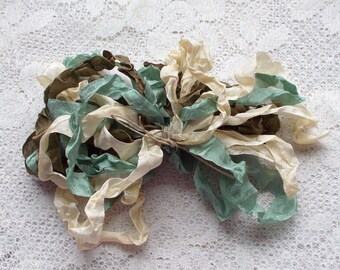 Seam Binding Ribbon Aqua Ribbon Yellow Ribbon 18 YARDS Green Ribbon Crinkle Ribbon FESTIVAL