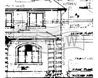 Crafter&#39;s Workshop Template 6&quot;X6&quot;, Blueprint, Scrapbooking, Mixed Media, Card Making, Template, Masking,Mini Album,