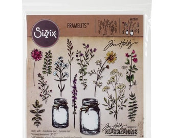 Tim Holtz, Sizzix, Flower Jar, Framelits