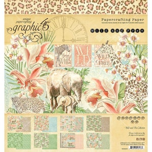 Graphic 45, Wild and Free 8x8 paper pad