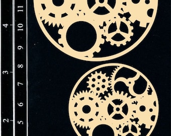 Dusty Attic, Designer Discs #15, DA2216 Cogs, Scrapbooking, Chipboard, Card Making, Mixed Media, DYI crafts