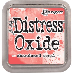 Tim Holtz Distress Oxide, Abandon Coral, Scrapbooking, Card Making, Mixed Media