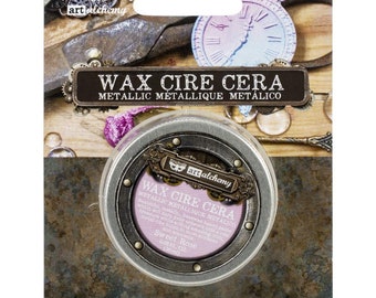 Finnabair, Metallique Wax, Sweet Rose, Junk Journal, Scrapbooking, card making, mixed media, tag art,