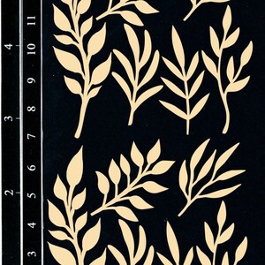Dusty Attic, DA24404, Mini Foilage, Scrapbooking, Aglomerado, Criação de cartões, Mídia mista, Artesanato DYI