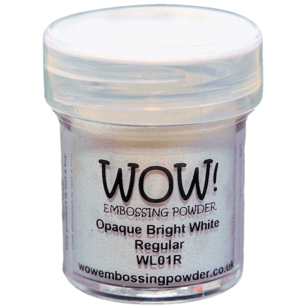 WOW! Embossing Powder, Opaque Bright White Regular, Scrapbooking, Tags, Mixed Media,