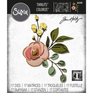 Tim Holtz, Sizzix, Thinlits, Bloom Colorize