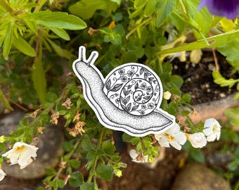 Tattooed Snail Sticker