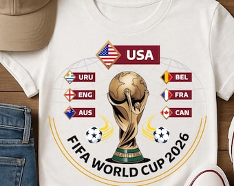 Torneo Internacional de Fútbol 2026 PNG, Diseño para aficionados al fútbol de EE. UU., Gráfico de partido de campeonato, Descarga digital para sublimación deportiva