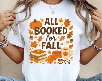 Tout est réservé pour l'automne PNG, conception png de chemise d'automne mignon amateur de livres, PNG livresque confortable, automne livresques Png graphique, sublimation de lecture d'automne PNG