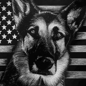 Ritratto di animale domestico personalizzato / Scratch Art fatto a mano / Digitale / Ritratto di cane da foto / Personalizzato / Commemorativo / Regalo personalizzato / Ritratto di gatto