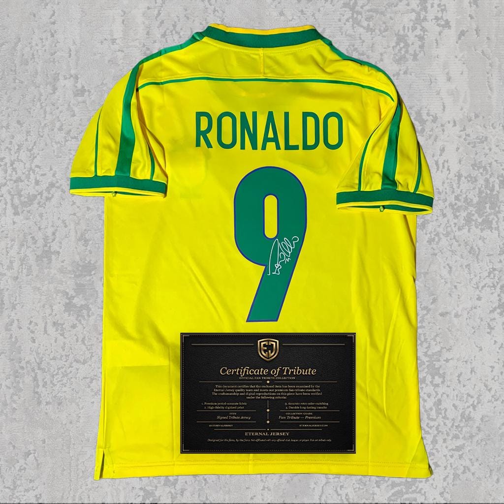 Ronaldo Brazil Signed Jersey - Etsy