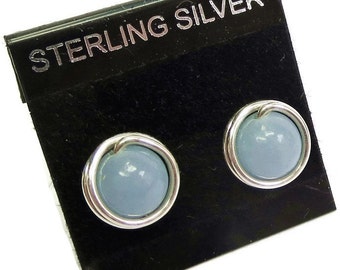Boucles D'oreilles Argent Sterling Avec Perle D'eau Douce Et Iolite - #1439 ROSEMIMOSA - Neuf étiqueté