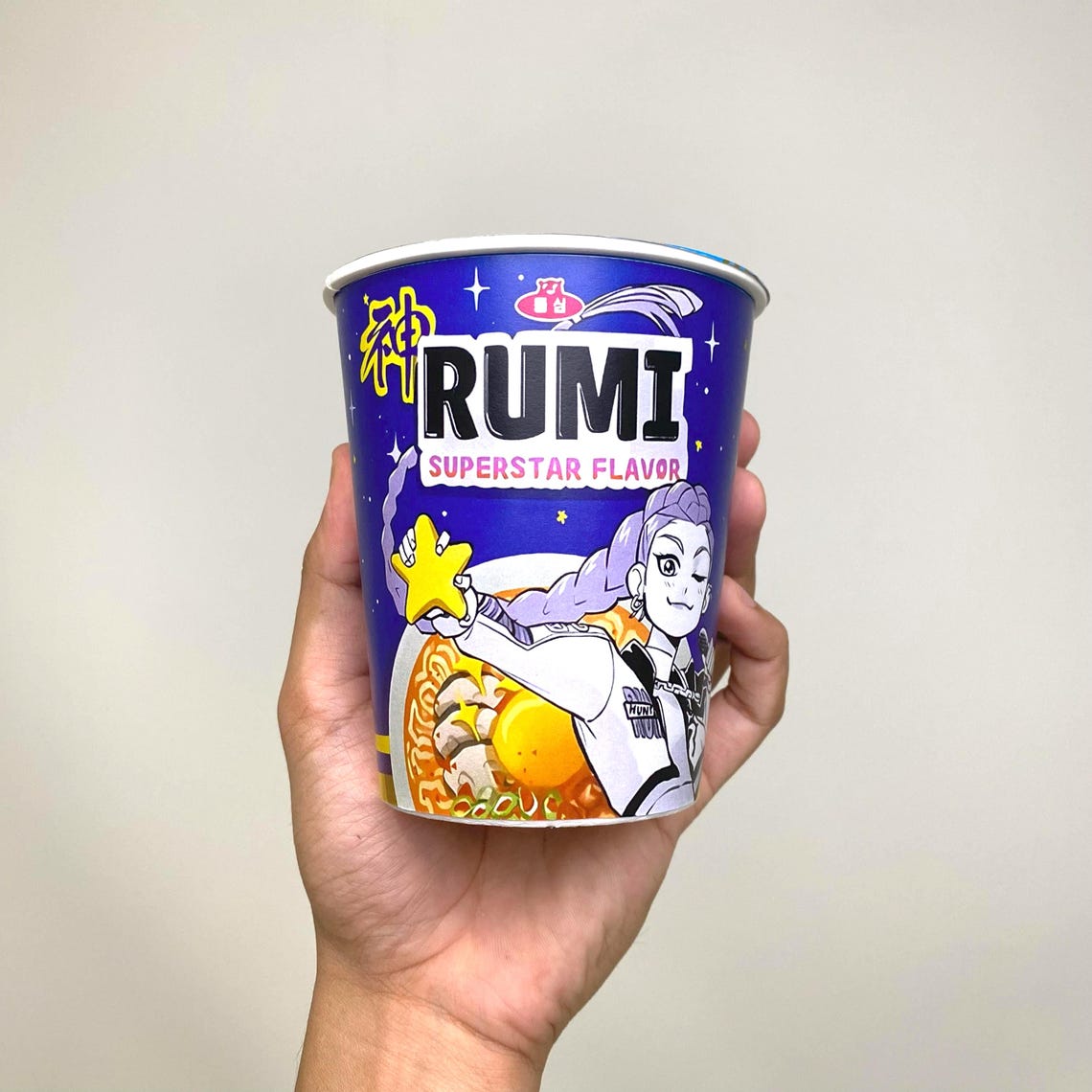 Rumi's Ramyeon, Cup Noodles Label, Kpop Demon Hunters, Printable ...