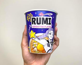 Rumi's Ramyeon, Cup Noodles Label, Kpop Demon Hunters, Printable Packaging Design, Cosplay
