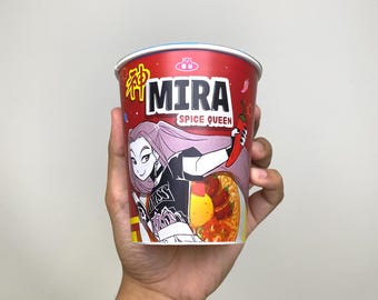 Mira's Ramyeon, Cup Noodles Label, Kpop Demon Hunters, Printable Packaging Design, Cosplay