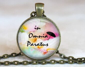 in omnia paratus necklace
