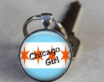 Chicago Girl..Chicago Lover Gift..Pendant,Necklace or Keyring
