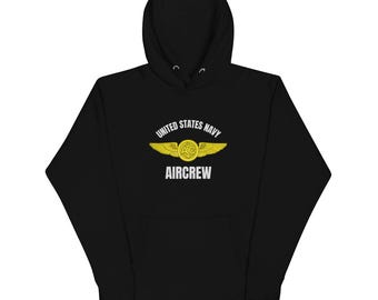US Navy Aircrew Wings T-Shirt – AC Badge Military Tee, Aviation Hoodie