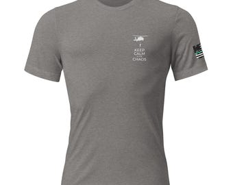 Maglietta unisex tri-blend Keep Calm in The Chaos - Edizione Seahawk