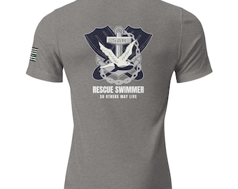 Maglietta unisex Tri-Blend Rescue Swimmer