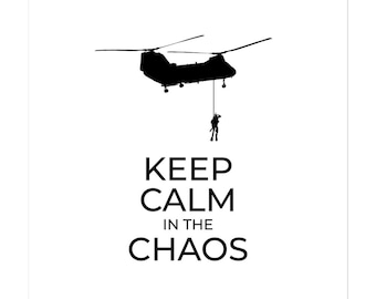 Adesivo Keep Calm in The Chaos - Edizione Sea Knight