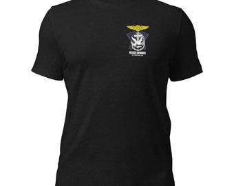 Maglietta unisex in cotone con scritta "Aviation Rescue Swimmer"