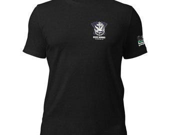 Maglietta unisex in cotone con scritta "Soccorritore"