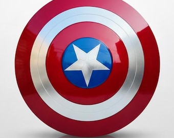 Captain America Shield Replica – Superhero Cosplay Prop | Metal Star Shield for Costume, Display & Gifts