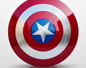 Captain America Schild Replica – Superheld Cosplay Requisite | Metall Star Shield für Kostüm, Display & Geschenke