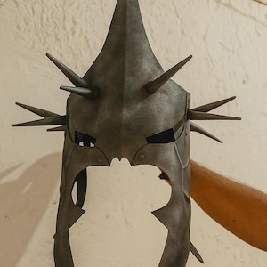 Spiked Fantasy Helmet  Dark Lord Cosplay Armor |Medieval LARP Costume  Handmade Steel Warrior Mask