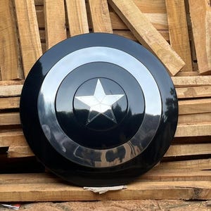 Zwartzilveren kapiteinsschild – metalen cosplayrekwisieten en wanddecoratie afbeelding 5