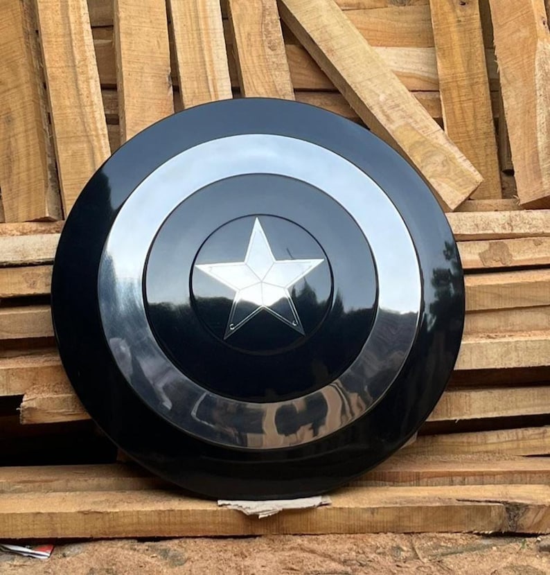 Zwartzilveren kapiteinsschild – metalen cosplayrekwisieten en wanddecoratie afbeelding 5