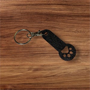 Dog paw keychain shopping chip with effect