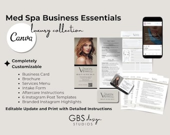 Ultimate Injector Business Starter Kit | Canva Templates for Medical Aesthetics Professionals and Med Spas