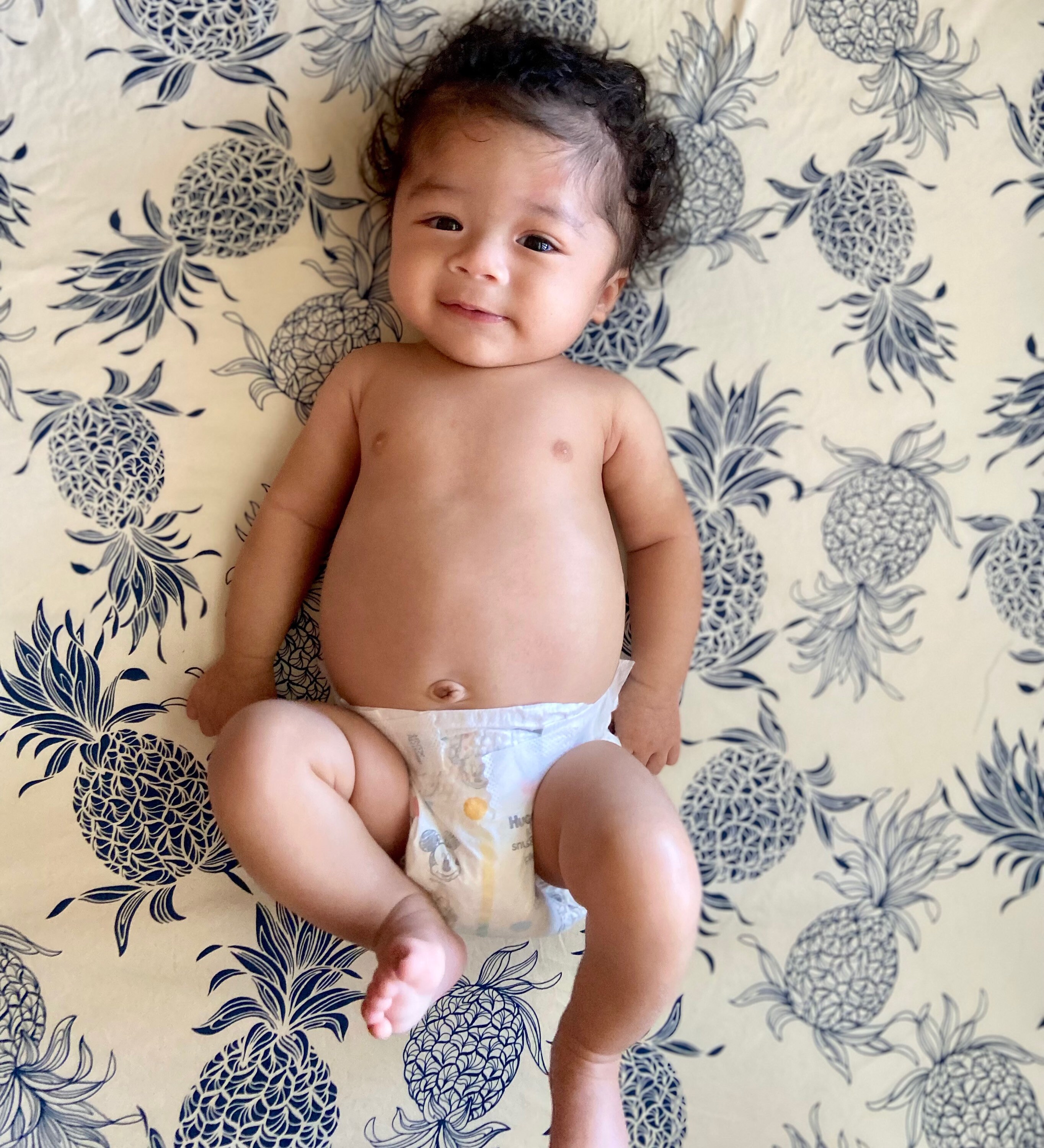 pineapple crib sheets