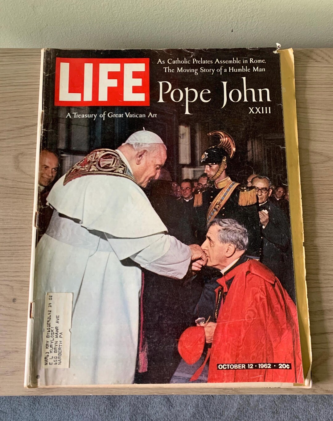 ヨハネ23世教皇（Pope John XXIII） ケース付き1962年 LIFE誌、教皇ヨハネ23世 - 1962年 - Etsy 日本