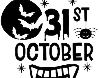 Halloween 31 de outubro SVG