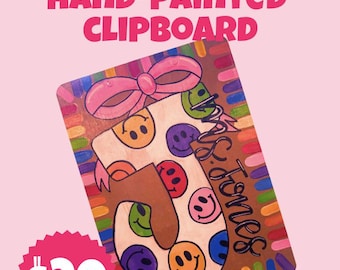 Custom Hand-painted Clipboard